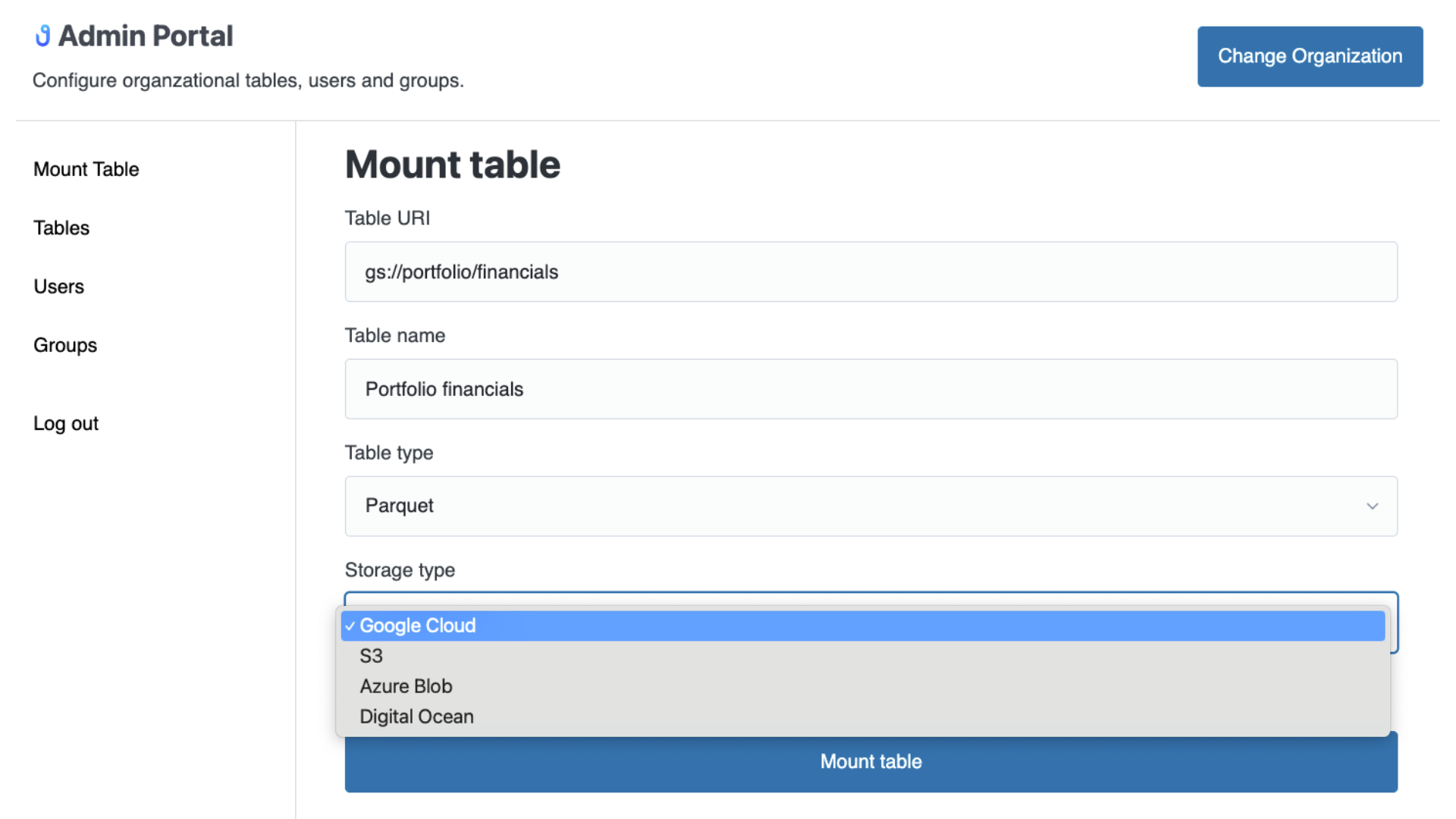 Flyline can integrate with popular cloud oroviders and data lake formats within an Excel add in